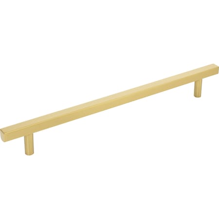 Jeffrey Alexander 12" Center-to-Center Brushed Gold Square Dominique Appliance Handle 845-12BG
